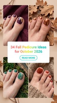 34 October Pedicure Ideas 2026: Trendy Fall Toe Nail Designs, Autumn Pedicure Colors, Gel Nails and Gorgeous Seasonal Nail Art to Kick Off the Fall Season