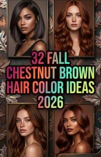 32 Fall Chestnut Brown Hair Color Ideas 2026 – Rich, Timeless & Gorgeous Brunette Shades to Try