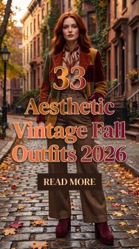 33 Retro Vintage Fall Outfits for Women 2026: Aesthetic & Timeless Autumn Fashion Ideas Featuring Vintage Dresses and Beautiful Retro-Inspired Looks for Every Occasion