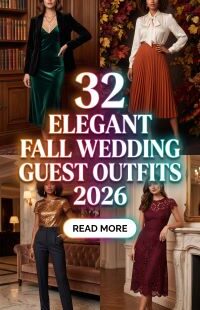 32 Trending Fall Wedding Guest Outfits for Women 2026 – Elegant, Chic & Gorgeous Looks That Will Make You Shine
