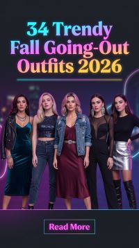 34 Trendy Fall Going-Out Outfits 2026: Classy, Casual, Chic & Stylish Night Looks for Women Featuring Jeans, Boots, Heels and Elegant Evening Outfit Ideas for Dinner Dates, Parties and Weekend Plans
