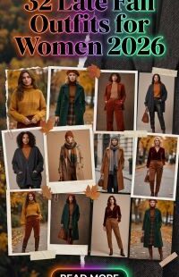 32 Late Fall Outfits for Women 2026 – Cozy, Chic & Stylish Looks That Make Cold Weather Fashionable
