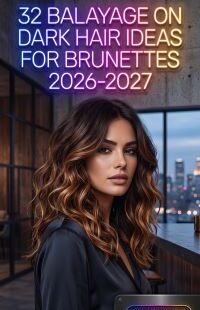 32 Stunning Dark Brunette Balayage Ideas 2026-2027 – Rich, Dimensional & Trendy Hair Colors