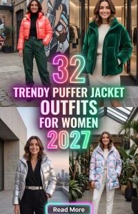 32 Fashion-Forward Puffer Jacket Looks 2027 – Fresh, Cozy & Modern Ways to Style Winter Outfits