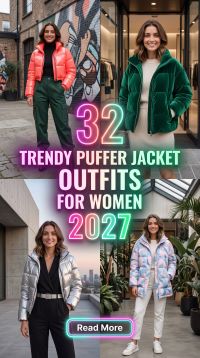 32 Fashion-Forward Puffer Jacket Looks 2027 – Fresh, Cozy & Modern Ways to Style Winter Outfits