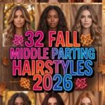 32 Fall Middle Parting Hairstyles 2026: Chic and Trendy Hair Ideas to Try This Autumn
