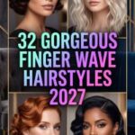 32 On-Trend Winter Finger Wave Hairstyles 2027 – Modern Vintage Glam for a Chic Retro Look