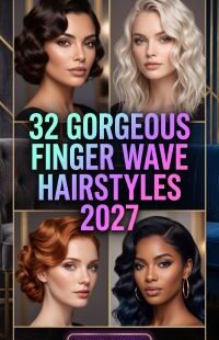 32 On-Trend Winter Finger Wave Hairstyles 2027 – Modern Vintage Glam for a Chic Retro Look