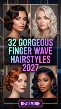 32 On-Trend Winter Finger Wave Hairstyles 2027 – Modern Vintage Glam for a Chic Retro Look
