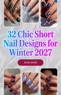 32 Luxe Winter Short Nail Designs 2027 – Expensive-Looking Manicure Ideas with Frosty, Neutral & Elegant Details