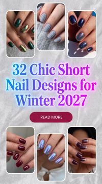 32 Luxe Winter Short Nail Designs 2027 – Expensive-Looking Manicure Ideas with Frosty, Neutral & Elegant Details