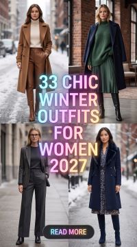 33 Elevated Winter Outfit Ideas for Women 2027 – Luxe Layers, Cozy Textures & Chic Cold-Weather Style