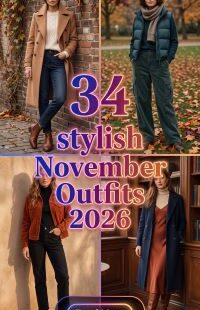 34 Luxe November Outfits for Women 2026 – Elevated End-of-Fall Layers, Cozy Textures & Chic Seasonal Style