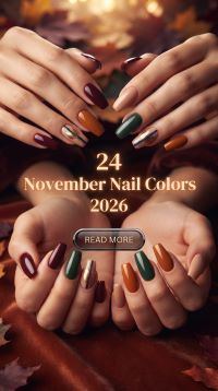 24 November Nail Colors 2026 – Rich Burgundy, Mocha, Plum & Chocolate Shades for a Luxe Seasonal Manicure