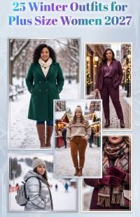 25 Aesthetic Plus Size Winter Outfits 2027 – Soft Knits, Luxe Layers, Neutral Tones & Cozy Cold-Weather Style