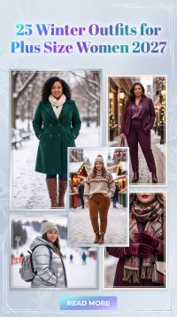 25 Aesthetic Plus Size Winter Outfits 2027 – Soft Knits, Luxe Layers, Neutral Tones & Cozy Cold-Weather Style