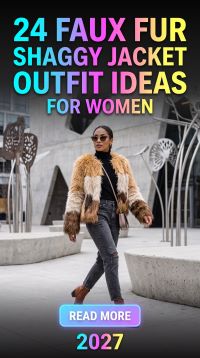 24 Elevated Shaggy Jacket Outfit Ideas for Women 2027 – Luxe Faux Fur Layers, Chic Winter Styling, Cozy Textures & Expensive-Looking Cold-Weather Looks