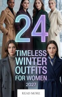 24 Classy Winter Outfits for Women 2027 – How to Create an Effortlessly Elegant Everyday Wardrobe with Luxe Coats, Boots, Neutral Tones & Timeless Accessories