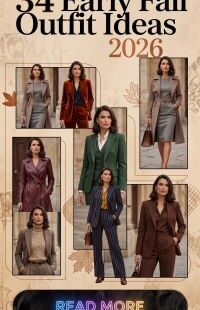 34 Early Fall Outfit Ideas 2026: Chic, Stylish and Wearable Looks to Refresh Your Early Autumn Wardrobe and Transition Into the New Season
