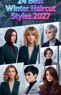 24 Winter Haircut Transformations for 2027 – From Butterfly Cuts and Layered Bobs to Blunt Bobs, Shags & Face-Framing Styles for Every Hair Type