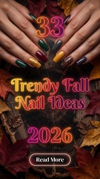 33 Fall Nail Ideas 2026: Trendy, Chic and Gorgeous Autumn Nail Designs to Try This Season for a Stylish and Beautiful Manicure