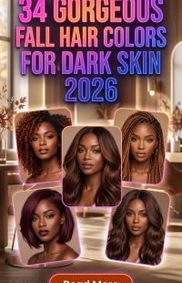 34 Stunning Warm Fall Hair Colors for Dark Skin 2026: Radiant, Rich, Chic & Trendy Autumn Hair Color Ideas Featuring Copper and Beautiful Warm Shades to Embrace This Season