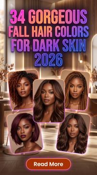 34 Stunning Warm Fall Hair Colors for Dark Skin 2026: Radiant, Rich, Chic & Trendy Autumn Hair Color Ideas Featuring Copper and Beautiful Warm Shades to Embrace This Season