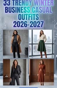 33 On-Trend Winter Business Casual Outfits for Women 2026-2027 – Chic, Modern & Stylish Office Looks