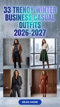 33 On-Trend Winter Business Casual Outfits for Women 2026-2027 – Chic, Modern & Stylish Office Looks