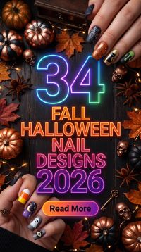 34 Fall Halloween Nail Designs 2026 – Spooky, Cute & Trendy Autumn Manicure Ideas and Stylish Designs for Every Style and Mood