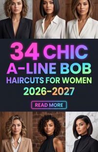 34 Modern A-Line Bob Haircuts 2026-2027 – Chic Short, Layered & Flattering Hairstyles for Women