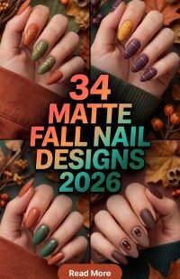 34 Matte Fall Nail Designs 2026: Chic, Trendy and Elegant Autumn Ideas, Colors & Inspo to Try for a Gorgeous Seasonal Manicure