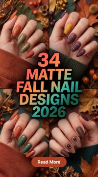 34 Matte Fall Nail Designs 2026: Chic, Trendy and Elegant Autumn Ideas, Colors & Inspo to Try for a Gorgeous Seasonal Manicure