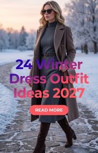 24 Trending Winter Dress Outfits for Women 2027 – Classy, Cozy & Elegant Cold-Weather Looks for Christmas, Parties, Date Nights, Office Days & Everyday Style