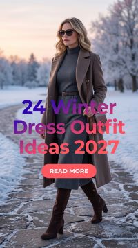 24 Trending Winter Dress Outfits for Women 2027 – Classy, Cozy & Elegant Cold-Weather Looks for Christmas, Parties, Date Nights, Office Days & Everyday Style