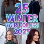 25 Trending Winter Hair Color Transformations 2027 – Luxe Brunettes, Icy Blondes, Rich Burgundy, Caramel, Copper & Dimensional Shades for a Fresh Seasonal Makeover