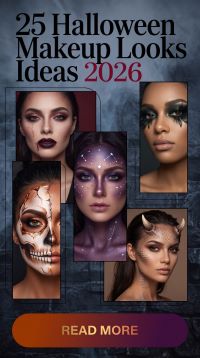 25 On-Trend Halloween Makeup Looks for 2026 – Viral Gothic Glam, Creepy Horror Effects, Dark Beauty & Spooky Aesthetic Ideas