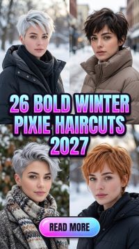 26 Winter Bold Winter Pixie Haircuts 2027: How to Upgrade Your Look with Textured Layers, Side-Swept Bangs, Icy Highlights & Chic Winter Accessories